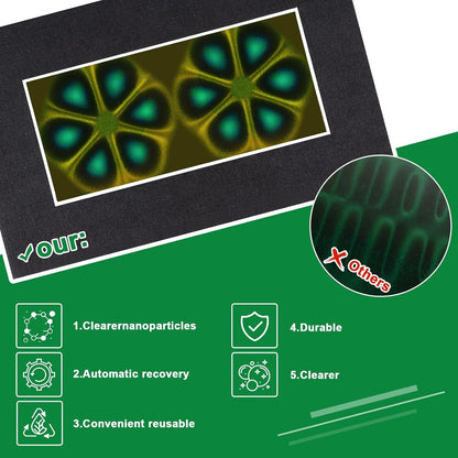 4 x 4 Inch Magnetic Field Viewing Film, Magnetic Field Viewer, Magnetic Flux Display, Magnet Pattern Detector, See Magnetic Field for Scientific Project (4 * 4 Inch)