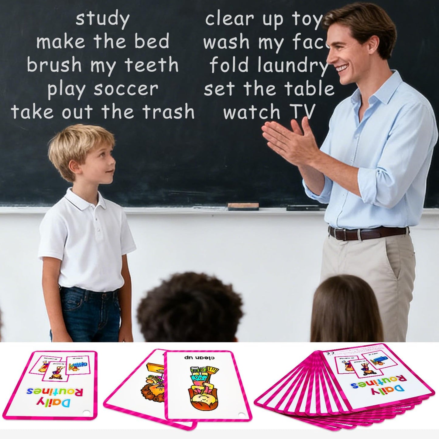 Learning Flashcards Number, 28 Different Number Educational Cards, Social Learning Card for Kids
