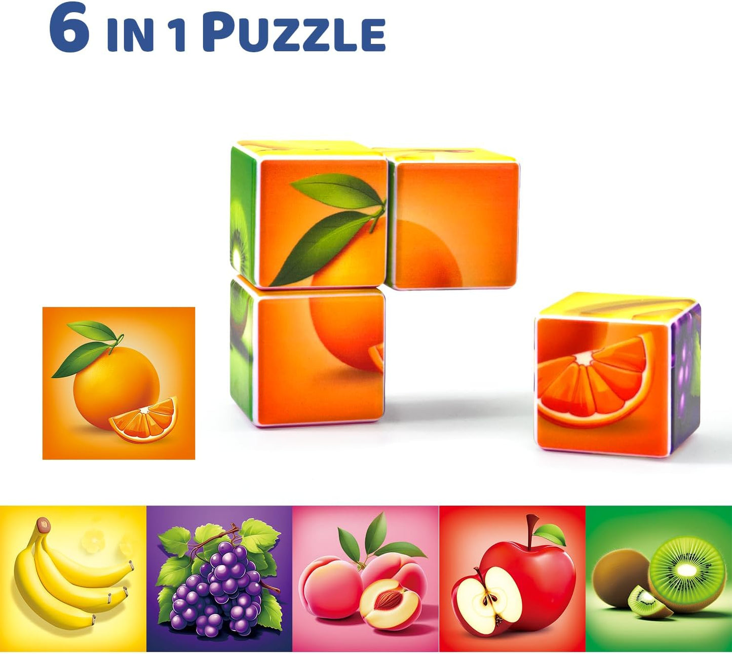 Pairez Toys Random 4 Sets of Magnetic Blocks for Toddlers, 4 Packs Total 16 PCS & 24 Patterns, Magnetic Puzzles for Kids 1-3, Preschool Learning Classroom Must Haves Puzzle Toys