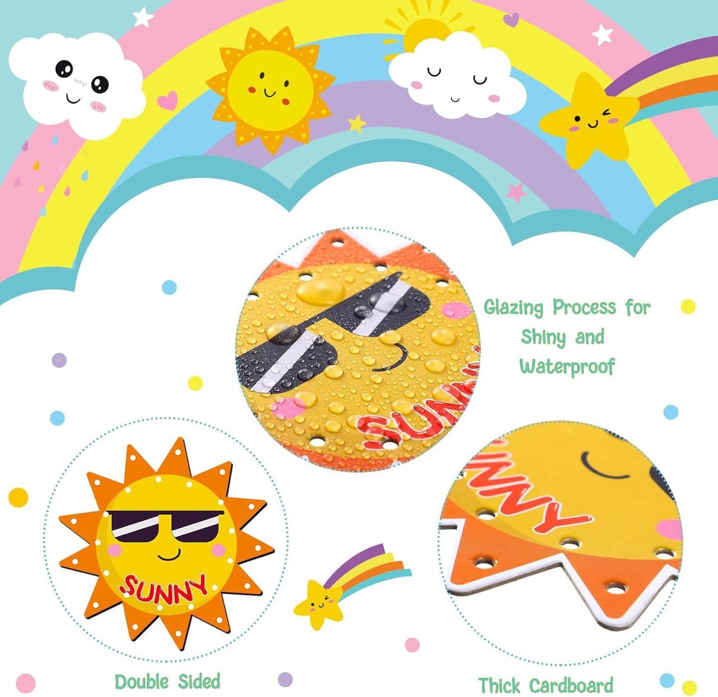 Funrous 10 Pieces Kids Recognition Lacing Cards Thick Cardboard Educational Sewing Cards Double Sided Lacing Playing Games for Children Toddler Preschool Developing Imagination Supplies (Shape)
