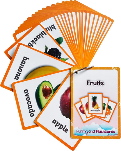 Lilias Body Parts Flash Cards, Toddler & Preschool Learning Toys, Kindergarten Learning Supplies, 4.3 x 3.14 Inch, 34 Cards
