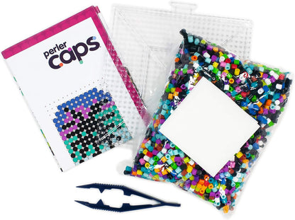 Perler Colors of Nature Deluxe Box Caps Beads Kit, 4000pcs