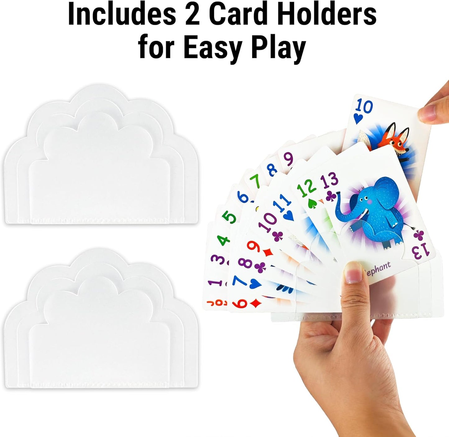 Upgraded Kids Card Games Pack, 6 Decks, Go Fish, Old Maid, Crazy Eights, Memory Match, Slap Jack, War, Playing Cards, Easter Basket Stuffers, Stocking Stuffers