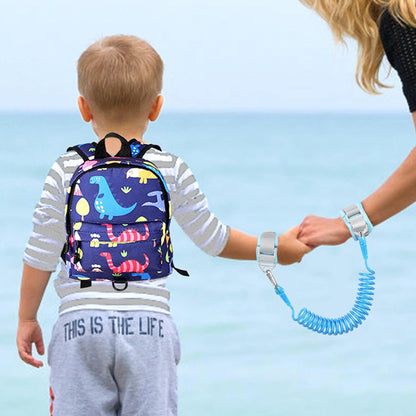 Accmor Toddler Backpack Leash with Anti Lost Wrist Link, Cute Mini Child Walking Harnesses Keep Kids Close Back Pack Rope Tether Rein for Baby Boys (Pink/Unicorn)