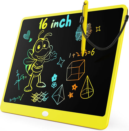 KOKODI LCD Writing Tablet, 12 Inch Colorful Toddler Doodle Board Drawing Tablet, Erasable Reusable Electronic Drawing Pads, Educational and Learning Toy for 3-6 Years Old Boy and Girls(Blue)
