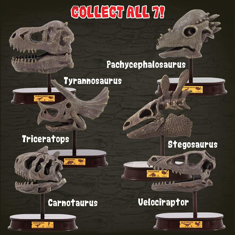 ArtCreativity Dinosaur Excavation Kit for Kids, Brachiosaurus Skull Excavating Set with Fossil Digging Tools and Stand, Fun Science Activity Toy, Educational Dinosaur Gift for Boys and Girls