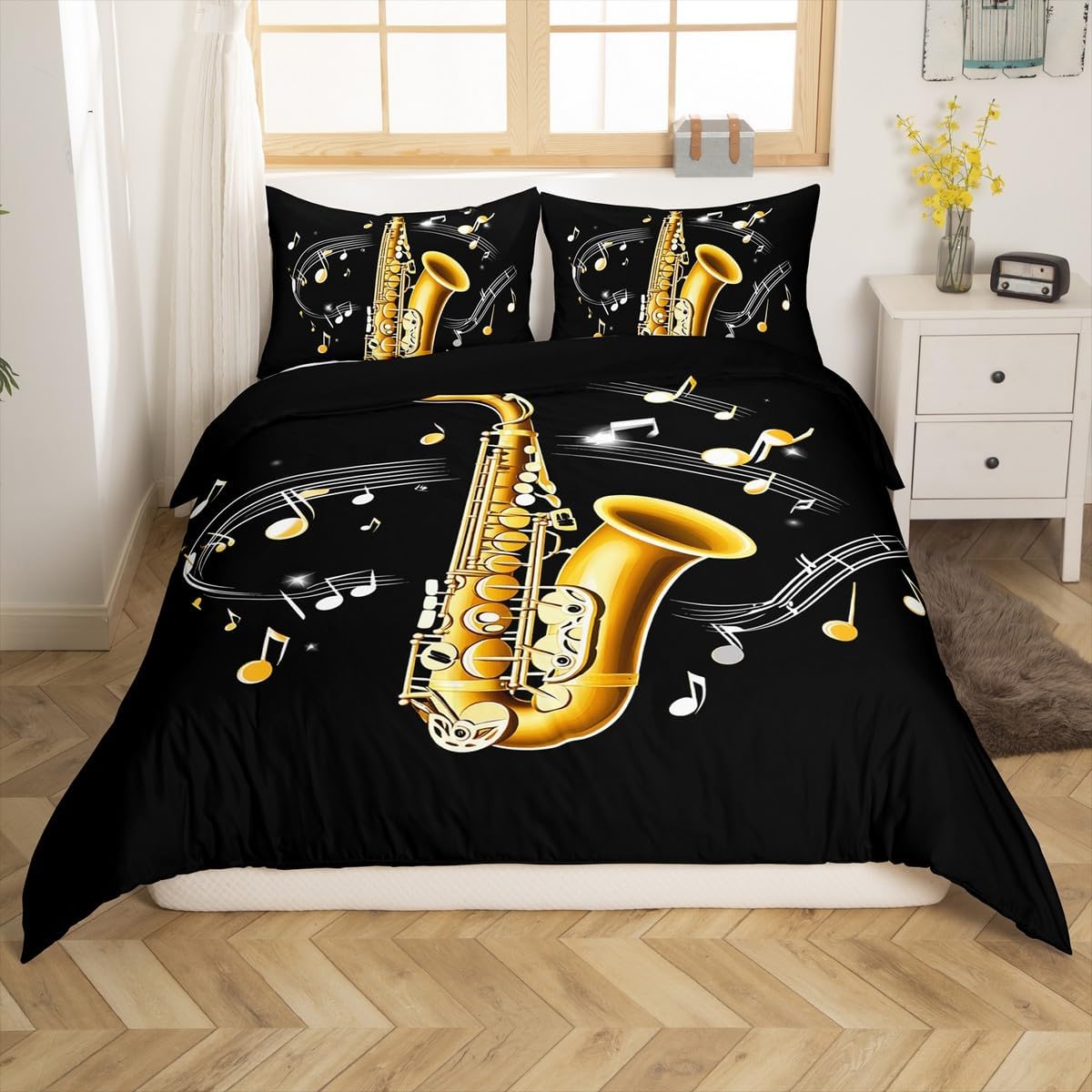 Laboratory Bedding Set Chemistry Lab Duvet Cover For Kids Teen Boys Girls Test Tube Microscope School Graffiti Comforter Cover Chemical Elements Science Theme Bedclothes 2Pcs Twin Size Gray