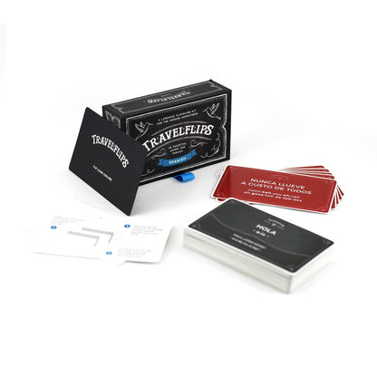 Italian Flash Cards - Learn Italian Language Vocabulary Words and Phrases - Basic Sentences for Beginners - Gift for Travelers, Kids, and Adults - Language Cards by Travelflips
