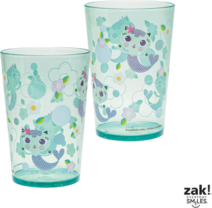 Zak Designs 14.5oz Disney Frozen 2 Nesting Tumbler Set Includes Durable Plastic Cups, Fun Drinkware is Perfect for Kids, 4pk (14.5oz, Anna & Elsa & Olaf)