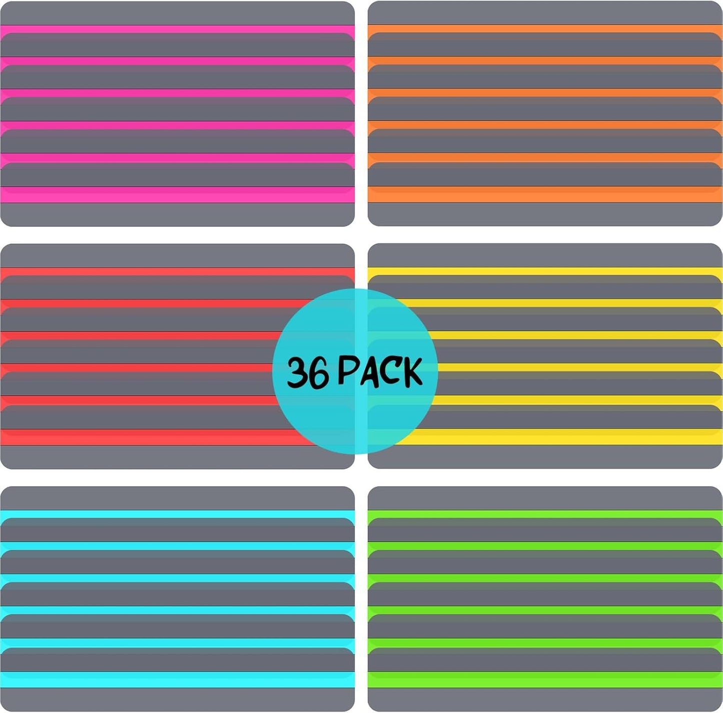 Guided Reading Strips Highlight Strips Colored Overlay Highlight Bookmarks Help with Dyslexia for Crystal Children and Teacher Supply Assistant (6 Pieces)