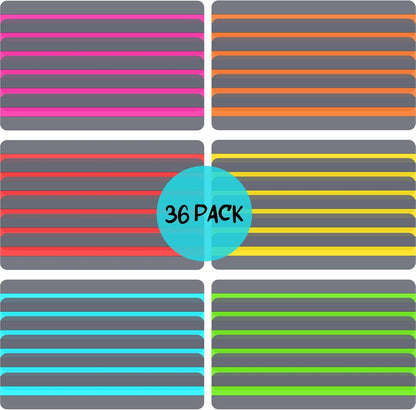 Guided Reading Strips Highlight Strips Colored Overlay Highlight Bookmarks Help with Dyslexia for Crystal Children and Teacher Supply Assistant (6 Pieces)