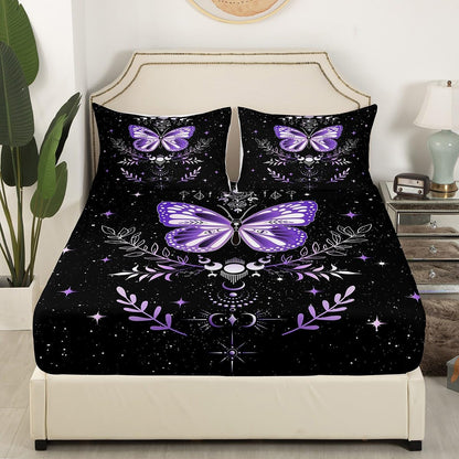 Drum Kit Fitted Sheet,Full Size Rock Music Collections Musical Instruments Theme,Soft Decorative Fabric Bedding Deep Pocket for Children Teens Young Boys Girls,with 2 Pillowcases