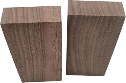 2PCS Unfinished Walnut Wood Blocks for DIY Crafting,Scroll Saw, Woodworking, Wood Carving,Burning,Laser Cutting,Engraving, CNC Cutting, Painting, Fretwork (5.9 x 1.96 x 0.78)