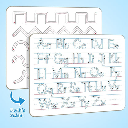 Multiplication Chart Whiteboard - Double-Sided Times Table, 9" x 12" Dry Erase Board, Math Manipulatives White Board for Kids Students, Classroom and Home Learning