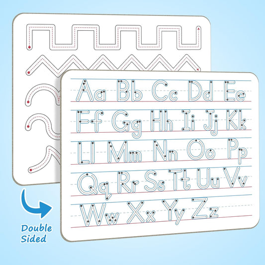 Multiplication Chart Whiteboard - Double-Sided Times Table, 9" x 12" Dry Erase Board, Math Manipulatives White Board for Kids Students, Classroom and Home Learning