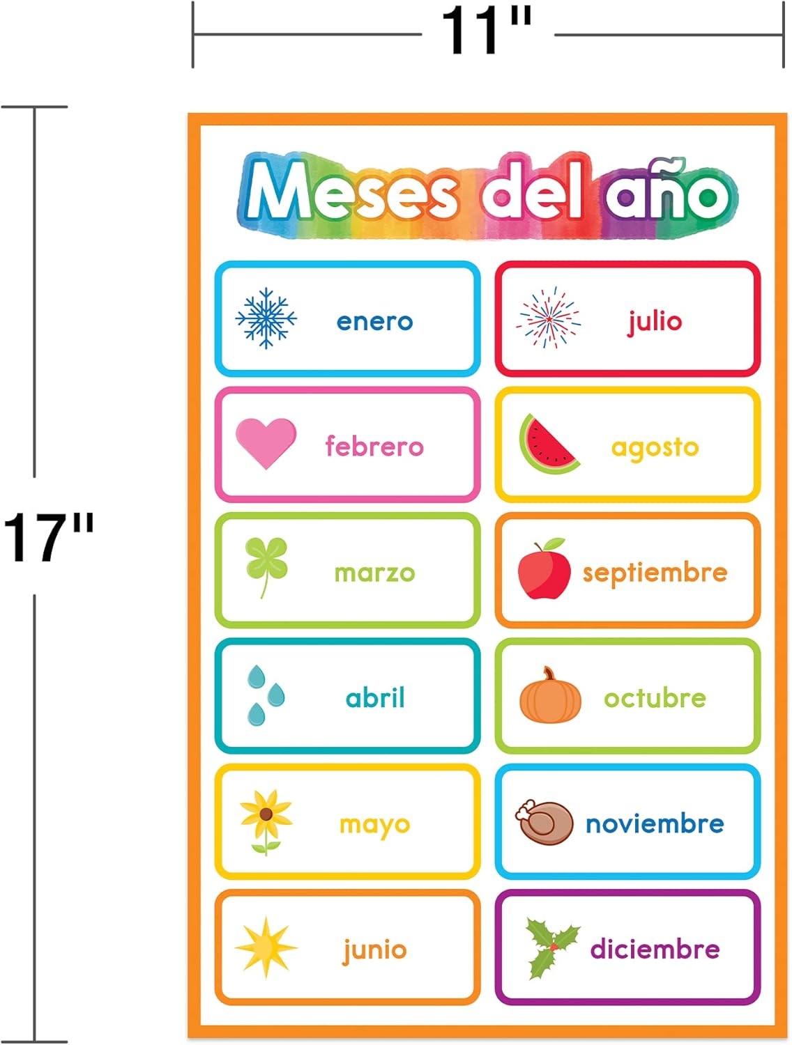 Carson Dellosa 14-Piece Mathematics Strategy Posters, 8.5" x 11" Wall Art Ten Frame, Counting, Number Line, Math Manipulatives, Facts, and More Strategies, Classroom Decor and Teacher Supplies