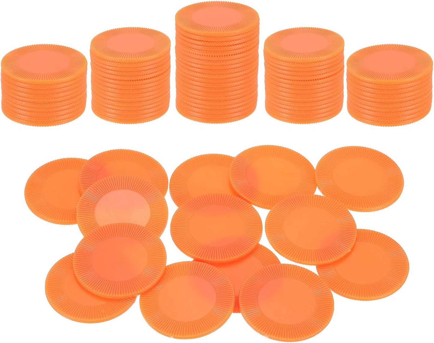 uxcell 100Pcs Plastic Poker Chips, 1 Inch Mini Bingo Chips Learning Counters Counting Counters Disks Markers Opaque Game Tokens for Game Play Math Counting, Blue, Pattern