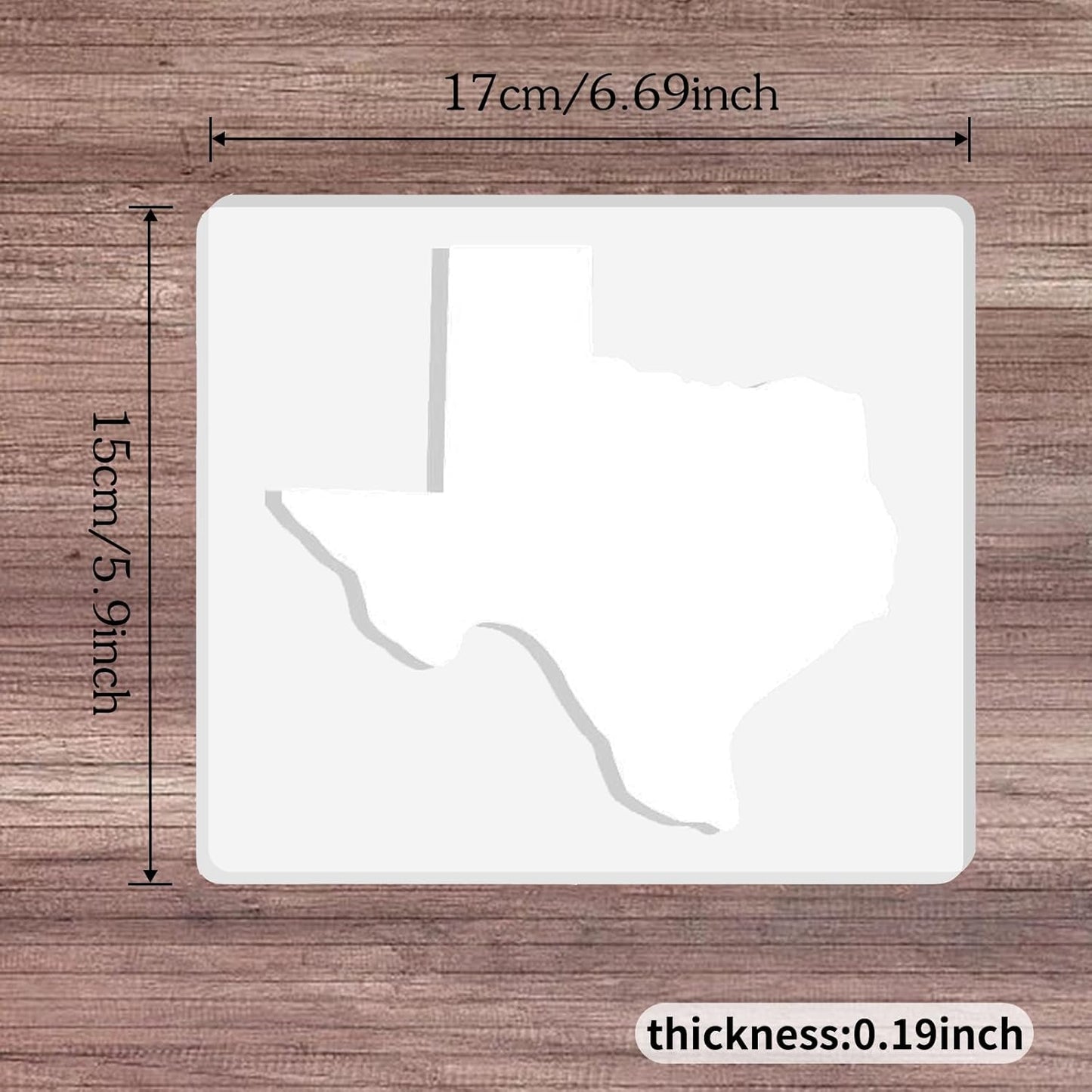 State of United States Router Templates, America Acrylic Router Inlay Template for Woodworking, Template Jig Woodworking Craft Tracing Guide Tool (State of Texas)