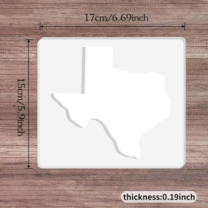 State of United States Router Templates, America Acrylic Router Inlay Template for Woodworking, Template Jig Woodworking Craft Tracing Guide Tool (State of Texas)