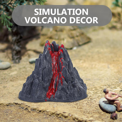 SEWACC 10Pcs Simulation Volcano Eruption Model, Artificial Landscape Adornment, Volcano Figurine Ornament, 3.14 x 2.75 x 2.36 Inches, Plastic
