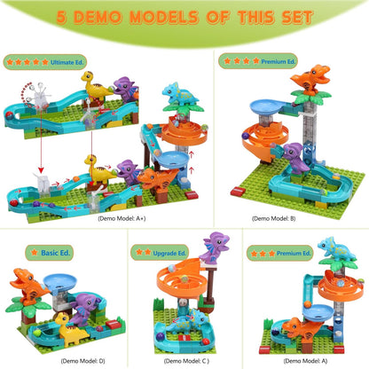Marble Run Building Blocks for Kid: 3 4 5 6 8 Year Old Montessori Education Preschool STEM Toy - Age 4-8 Kids Creative Puzzle Marbles Track - Christmas Birthday Gifts for Boys Girls