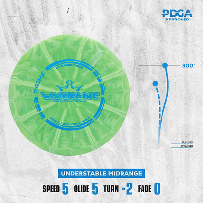 Dynamic Discs Prime Burst 4-Disc Golf Starter Set | Includes Putter, Midrange, Fairway & Driver | Golf Discs Set for Beginners | 170-176g | Beginner Pack for Amateurs