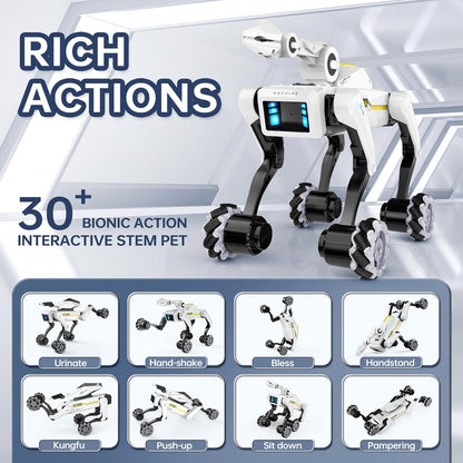 Smart Robot Dog - Interactive STEM Pet with Voice Control, 30+ Actions & APP Programming, Durable Design for Kids Age 6+ (Compatible with iOS/Android)