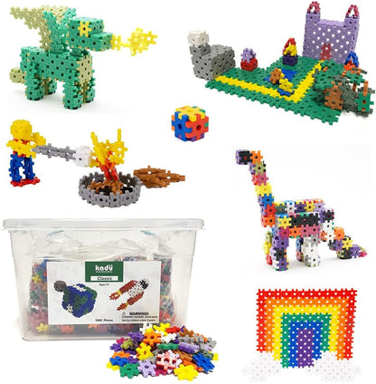 KADU Classic 250 Piece Classic Set - STEM/STEAM Building + Construction Toy, for Open + Imaginative Play Ages 5+