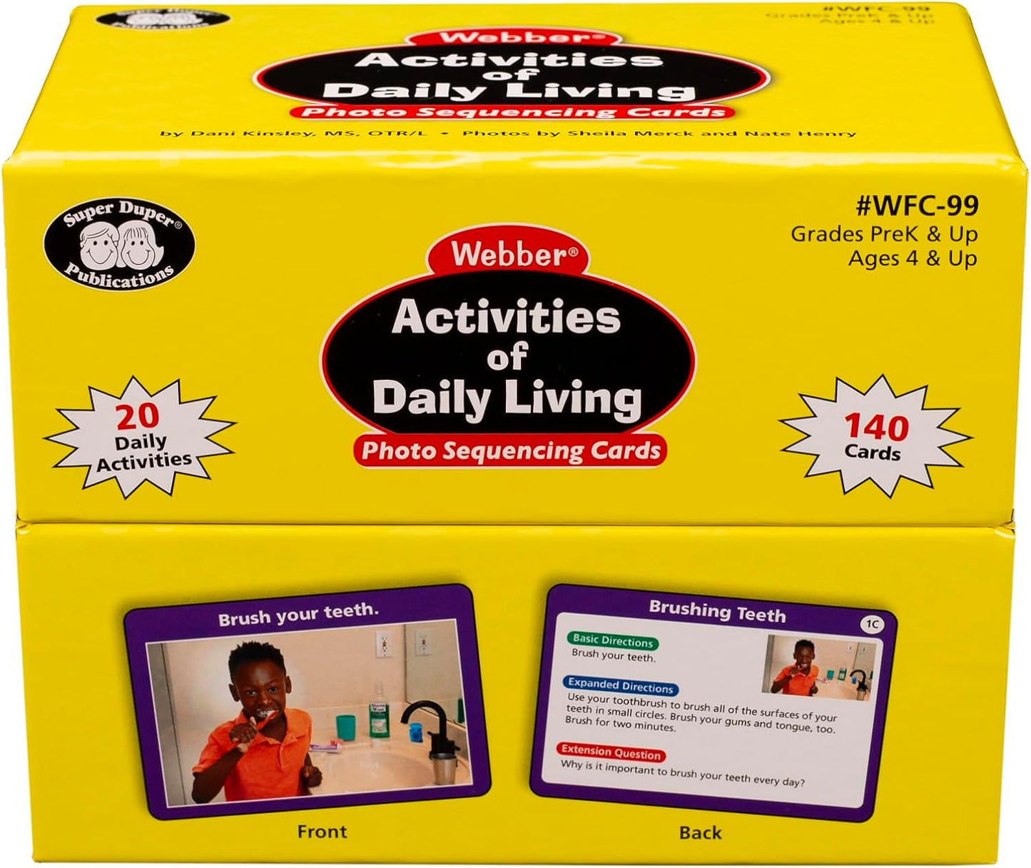 Super Duper Publications | Webber® Activities of Daily Living Photo Sequencing Cards | Educational Learning Resource for Children
