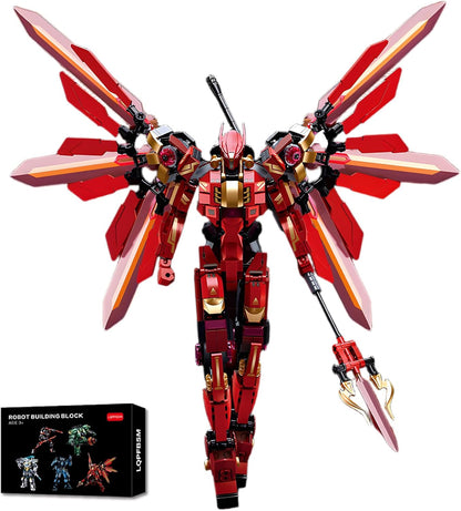 Ice Warrior Mech Building Blocks Sets Transforming Mech Robot Building Kits Mech Action Figures Model Toys Gift for Adults Kids Teens 561 PCS