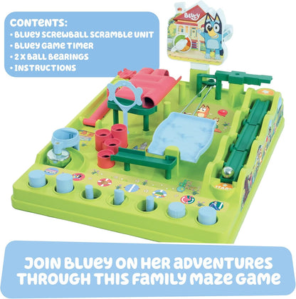 TOMY Screwball Scramble Level Up Marble Maze - Vertical Beat-The-Clock Marble Run Game - Skill & Dexterity Challenge - 1–4 Players - Ages 5+