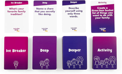 Let's Get Deep® Family Edition by Relatable - Family Conversation Cards - Get to Know Each Other Card Games