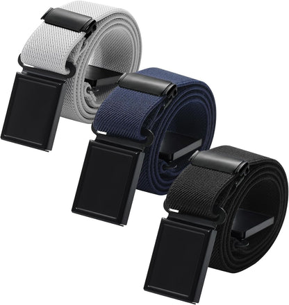 AWAYTR 3 PCS Kids Adjustable Magnetic Belts - Easy to Use Magnetic Buckle Belt for Boys and Girls