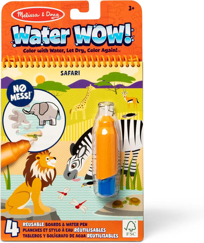 Melissa & Doug On The Go Water Wow! Mess Free Coloring Book, Reusable Water-Reveal Activity Pad, Dinosaurs, Travel Toys, Party Favors, for Toddlers & Kids Ages 3+