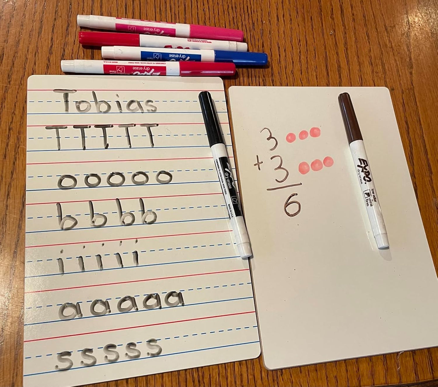 4-Pack Mini Dry Erase Boards, 6"x9" Double-Sided Lined Whiteboards for Students, Teachers – Reusable Boards for Math, English, Handwriting Practice, Ideal for Classroom & Homeschool Learning