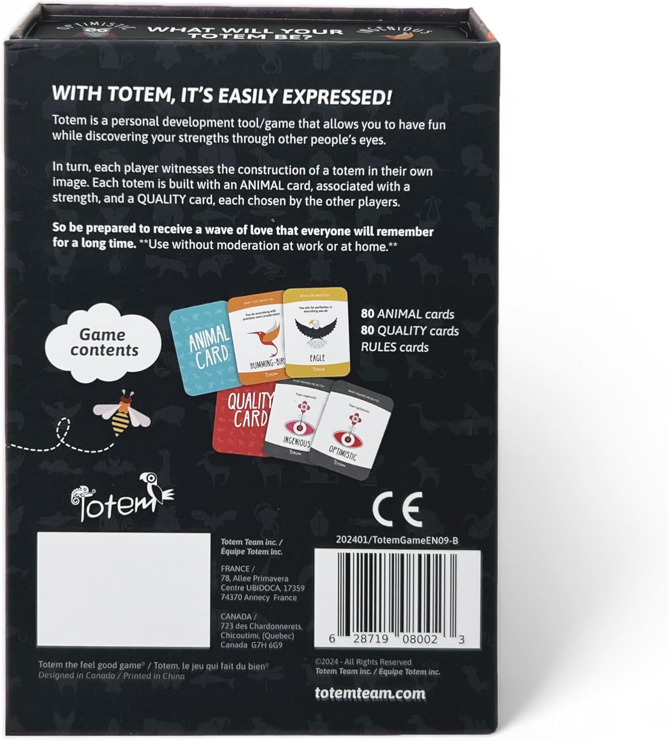 Totem: Self-Esteem & Family Bonding Game Ages 8+ - Therapy Games for Kids, Teens, Adults, Counselors - Team Building Games for Work - Group Therapy Conversation Cards for Mental Health