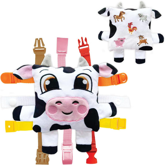 Buckle Toys - BokBok Chicken - Learning Activity Toddler Plane Travel Essential Toy - Develop Motor Skills and Problem Solving