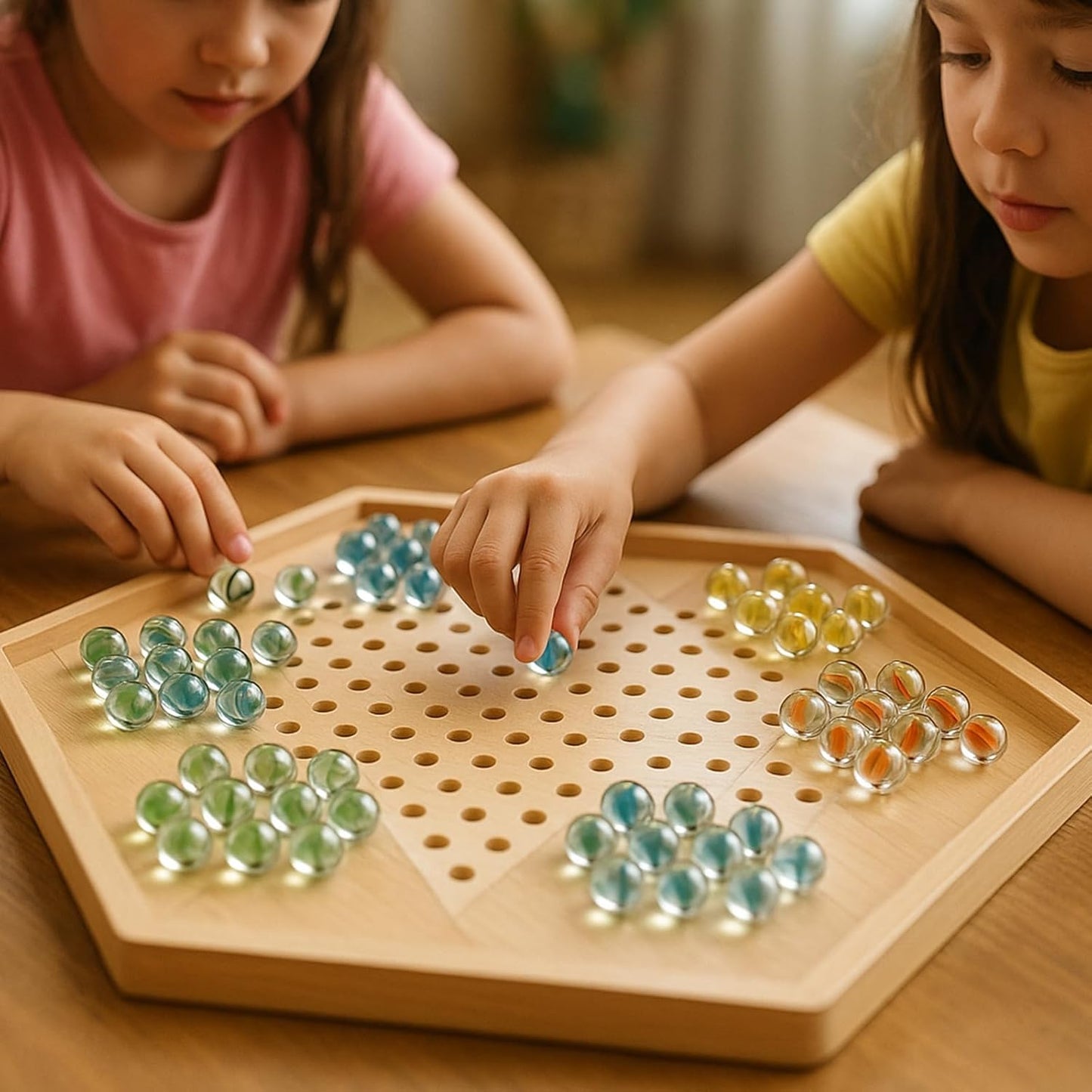 LovesTown 100PCS Glass Marbles Bulk, for Kids Marble Run Game, DIY and Home Decoration