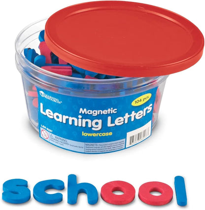 Learning Resources Magnetic Learning Letters -, 104 pcs, Ages 3+,Lowercase, Stick to Fridge,Back to School Supplies,Teacher Supplies