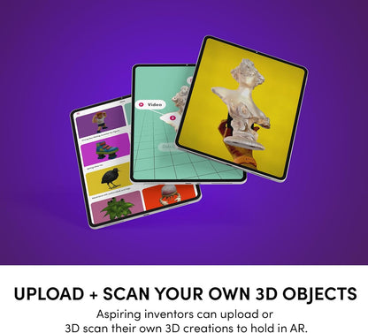 Merge Cube STEM Toy - Hold Digital Science Experiments in Your Hand! 1000+ 3D Objects & 100+ Interactive Simulations with Augmented Reality - Fun Learning Gift for Kids