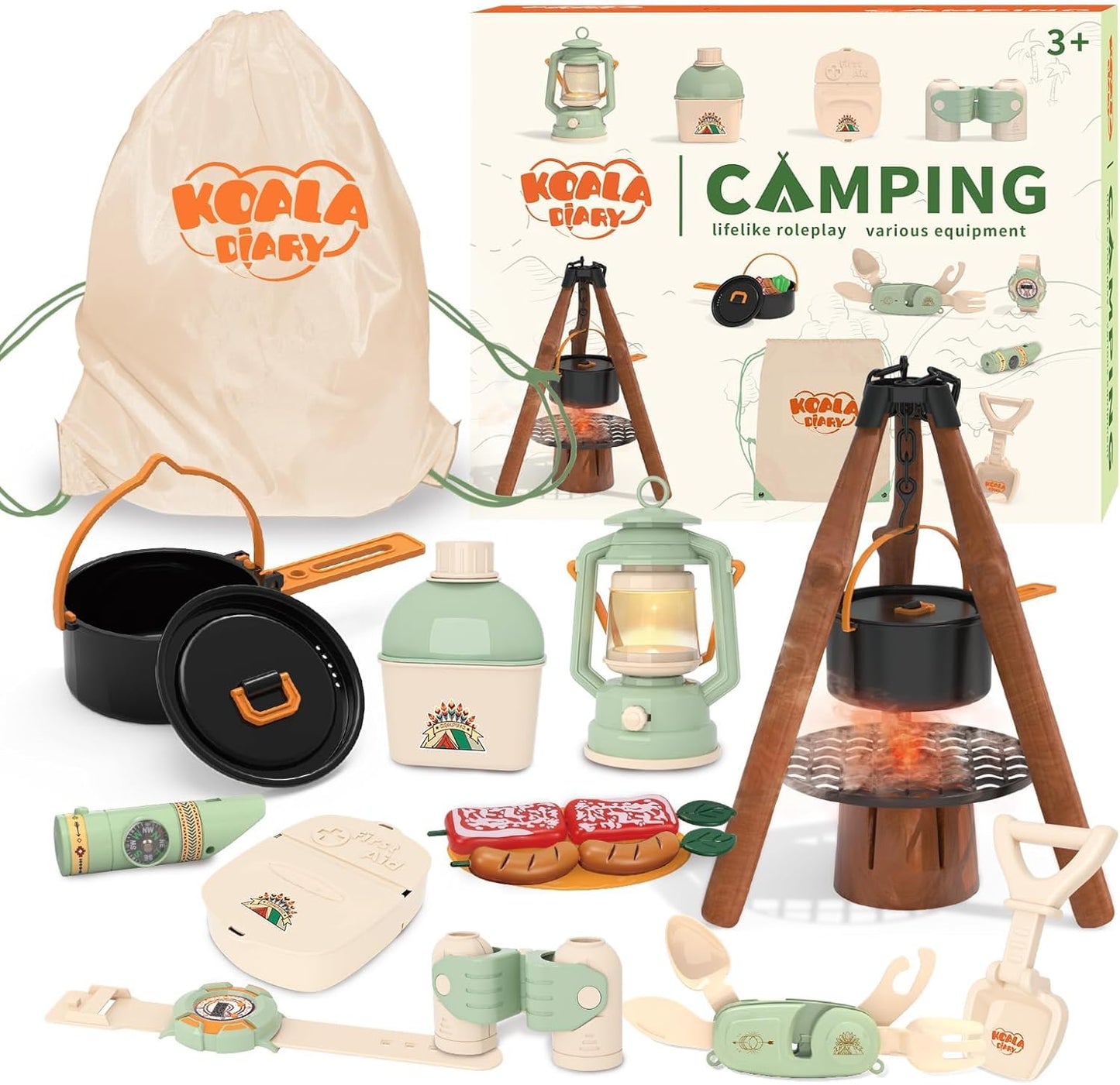 Bug Catcher for Kids Explorer Bug Catching Kit,Magnifying Glass, Tweezers, Whistle & Compass, Learning Guide, Insect Habitat, Outdoor Toys(3 Year +) (Kids Bug Catcher Set)