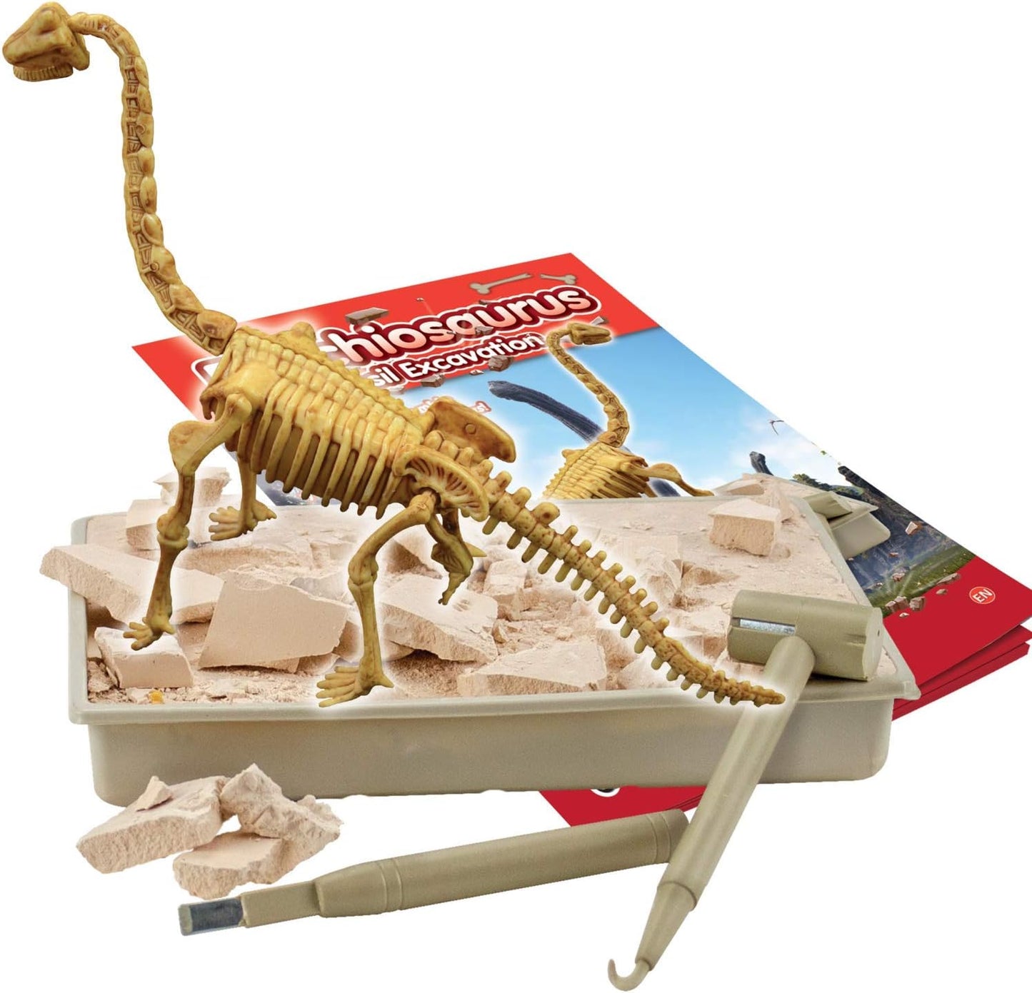 Science4you Triceratops Dinosaur Fossil Digging Kit - Excavate and Assemble 10 Dino Bones, Dinosaur Archeology and Paleontologist Toys, Games, Gifts for Boys and Girls Age 6 7 8 9 10+