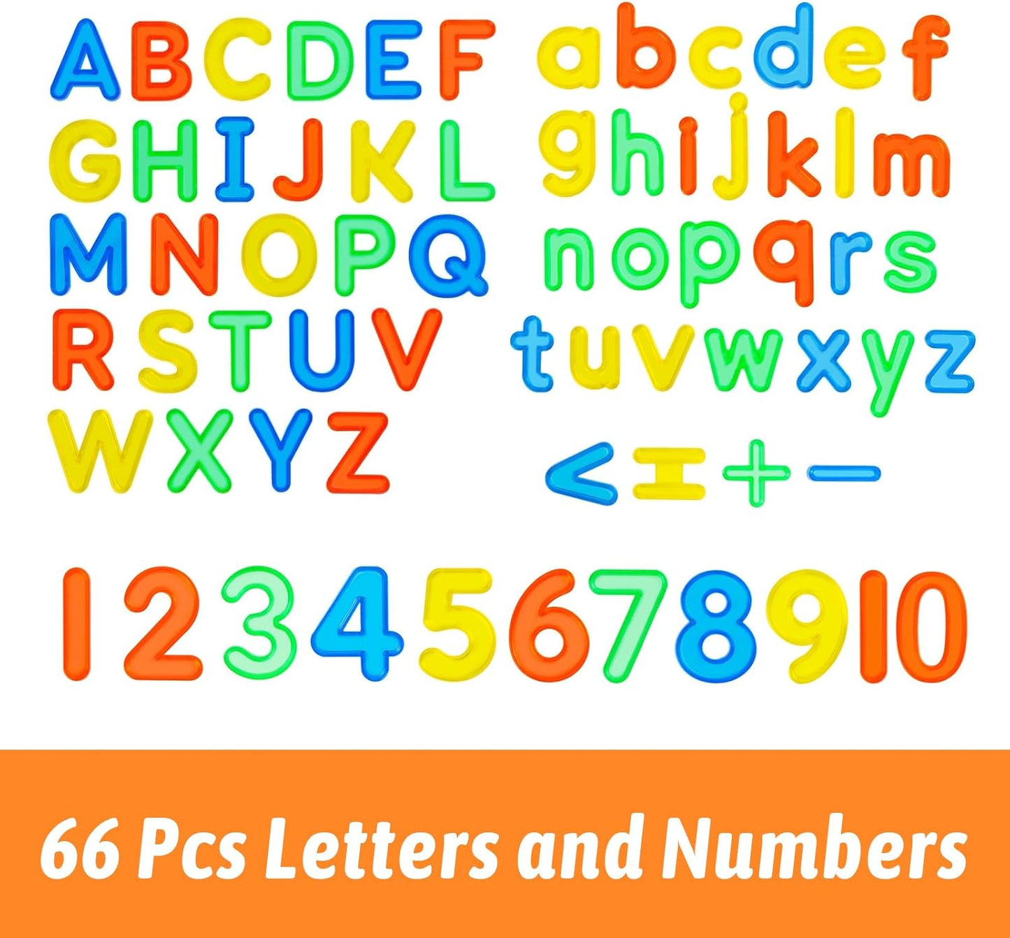 52 Pcs Plastic Capital Letters – 2 Sets of Capital Letters - Perfect Light Table Manipulatives for Early Learning and Play