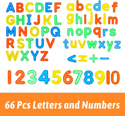 52 Pcs Plastic Capital Letters – 2 Sets of Capital Letters - Perfect Light Table Manipulatives for Early Learning and Play