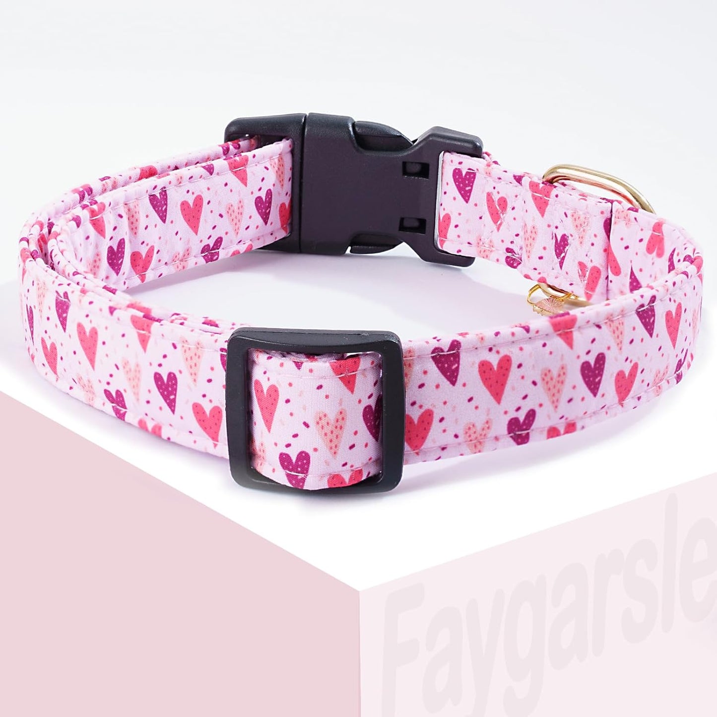 Faygarsle Dog Collar for Small Medium Large Dogs Colorful Puppy Collars for Female Dogs Toy Building Blocks Patterned Pet Collars for Summer Spring Wedding Puppy Girl Dog Collar M