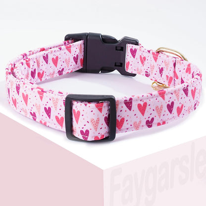 Faygarsle Dog Collar for Small Medium Large Dogs Colorful Puppy Collars for Female Dogs Toy Building Blocks Patterned Pet Collars for Summer Spring Wedding Puppy Girl Dog Collar M