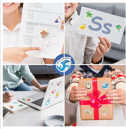 105 Joke Cards for Kids Lunch Box Jokes for Kids, Inspirational Lunch Notes for Boys Girls Students School Notes Jokes Cards with 120 Reward Stickers for Teacher