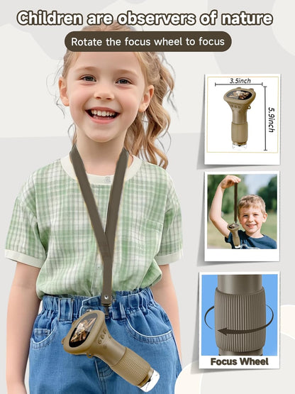 Acoath Microscope for Kids, 1000X Handheld Digital Miniscope with 2.0" Screen, Portable Pocket Microscope Education Toys Birthday Gifts for Age 3 4 5 6 7 8 9 10 Girls Boys