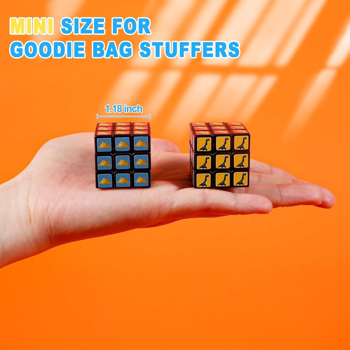 48 Pack Mini Cube Bulk, 1.18 Inch 3x3x3 Small Puzzle Cubes Set, Birthday Party Favors, Classroom Rewards Prizes, Stocking Stuffers, Easter Basket Fillers for Kids
