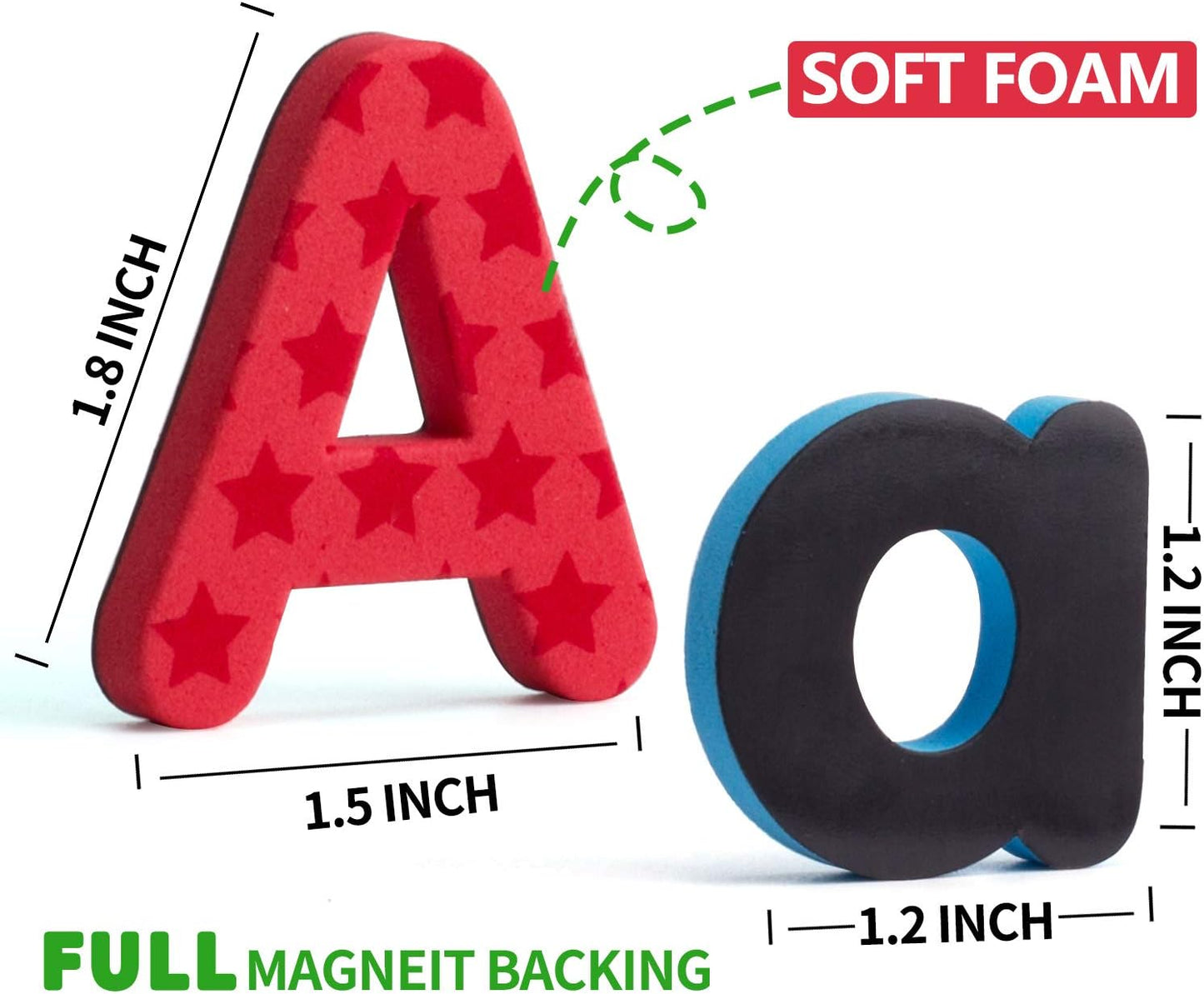 192 Pcs Magnetic Letters Numbers 9 Color(With Pattern Blocks,Symbols) Foam Set, Alphabet Magnets Gift for Preschool Kids Children Toddler Educational Fridge Refrigerator Toy, Classroom School Learning